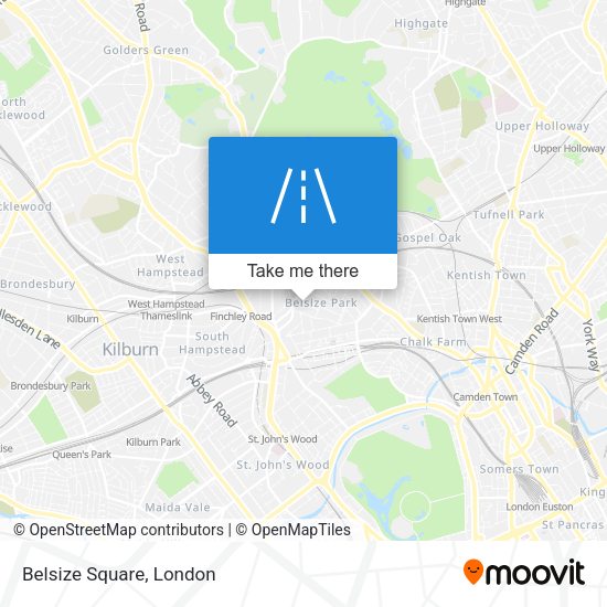 Belsize Square map