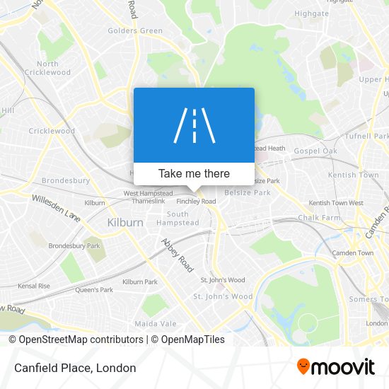 Canfield Place map