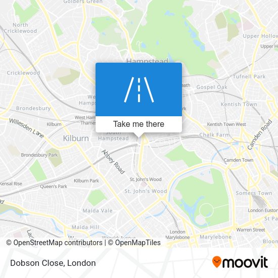 Dobson Close map