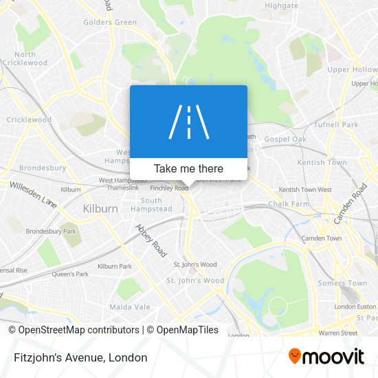 Fitzjohn's Avenue map
