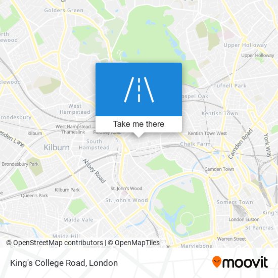 King's College Road map