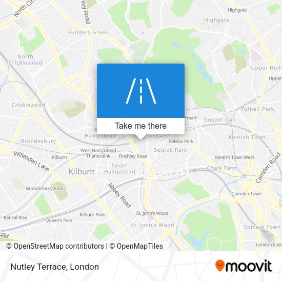Nutley Terrace map