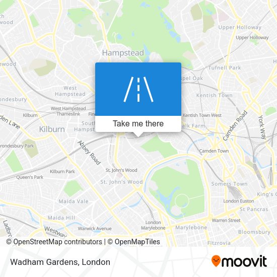 Wadham Gardens map