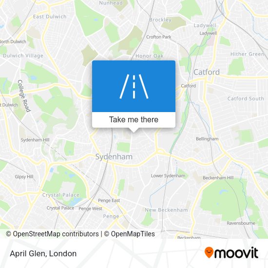 April Glen map