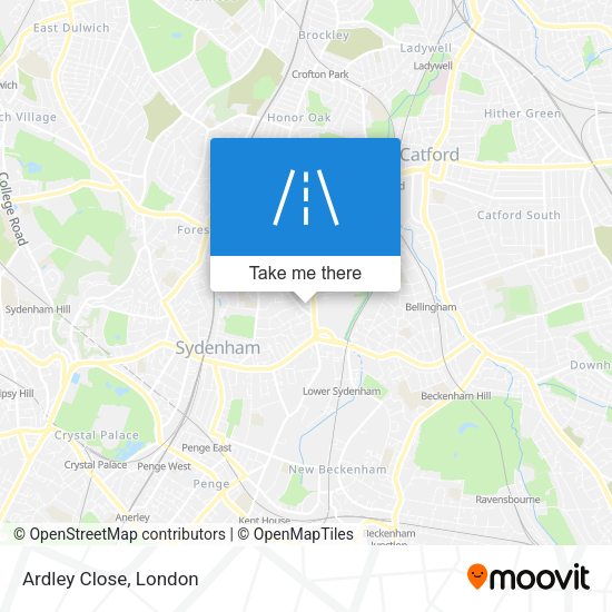 Ardley Close map