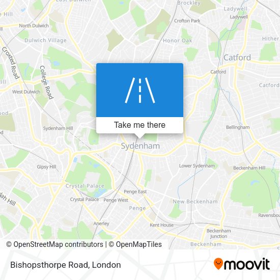 Bishopsthorpe Road map