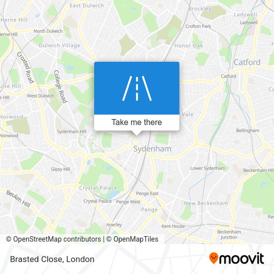Brasted Close map
