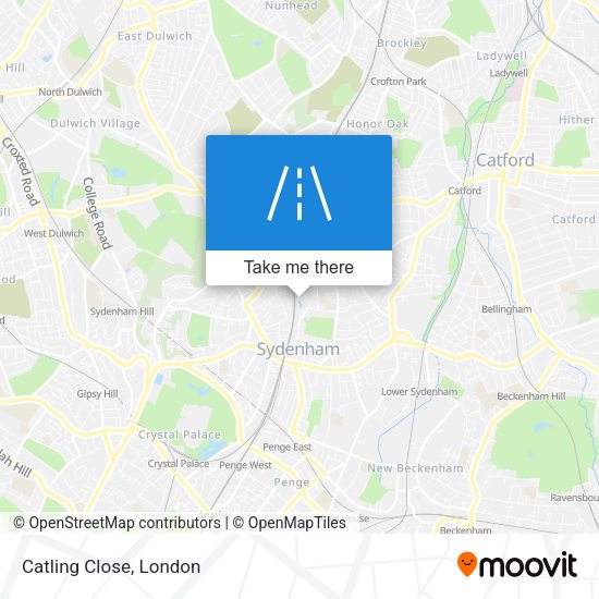 Catling Close map