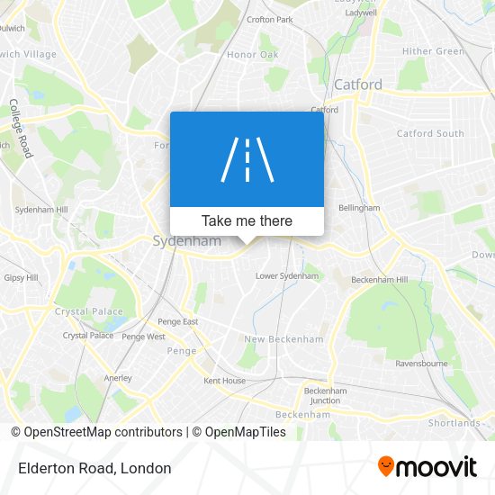 Elderton Road map