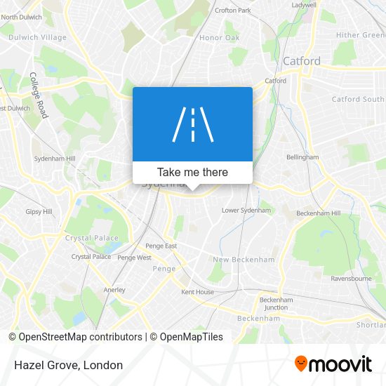 Hazel Grove map