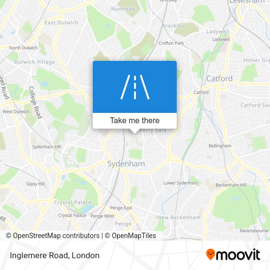 Inglemere Road map