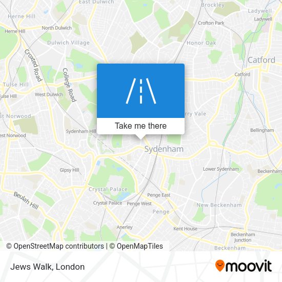 Jews Walk map