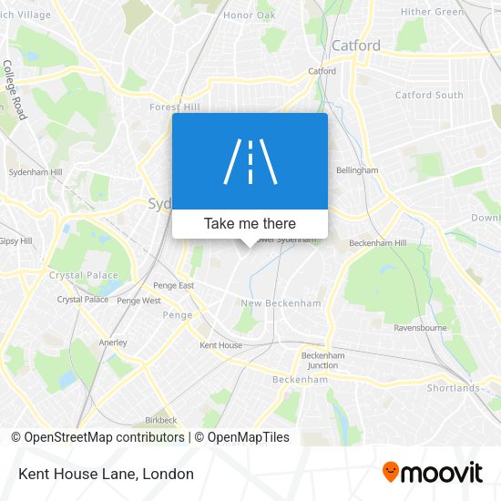 Kent House Lane map