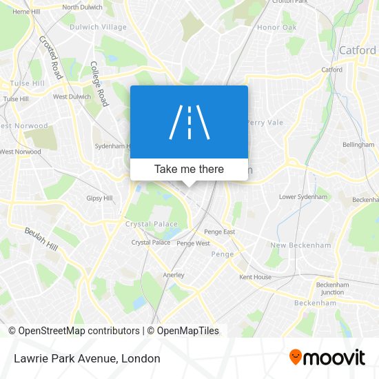 Lawrie Park Avenue map