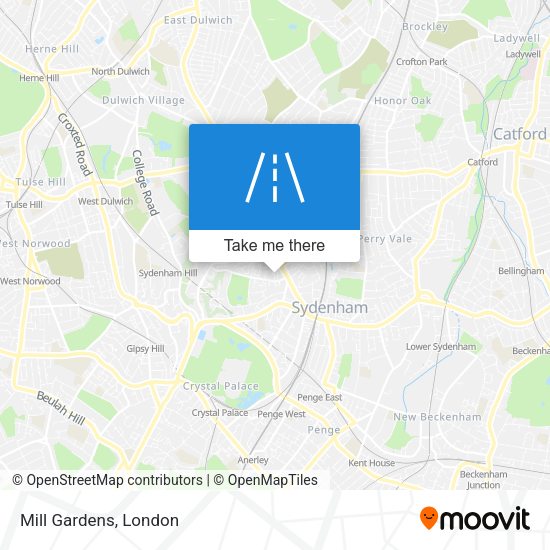 Mill Gardens map