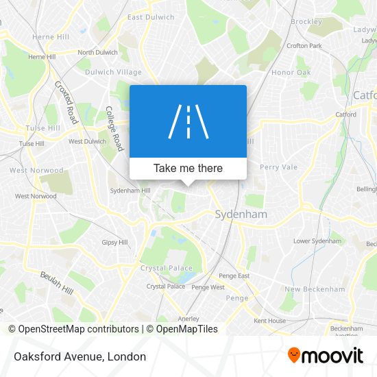 Oaksford Avenue map