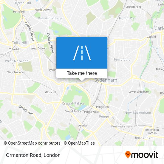 Ormanton Road map