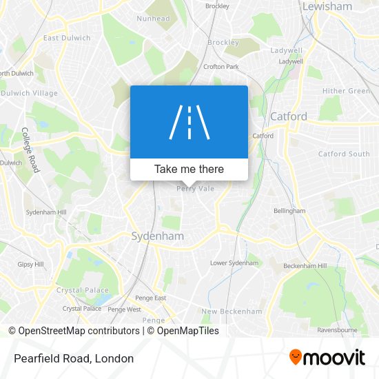 Pearfield Road map