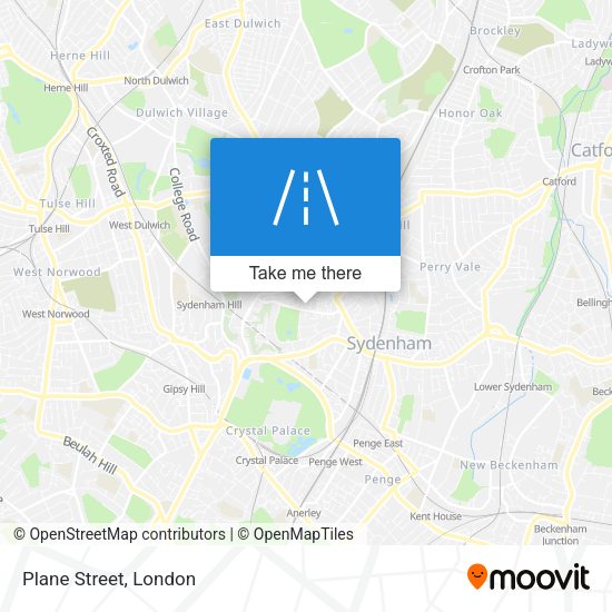 Plane Street map