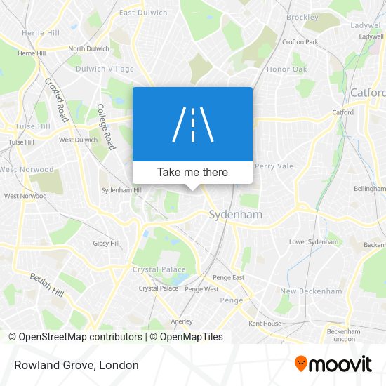 Rowland Grove map