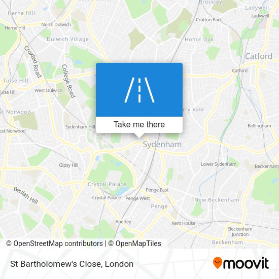 St Bartholomew's Close map