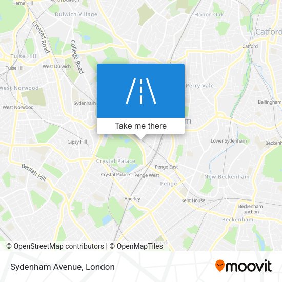 Sydenham Avenue map