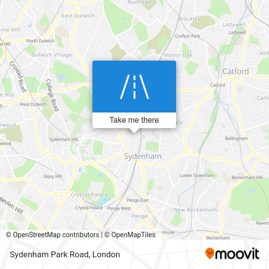 Sydenham Park Road map