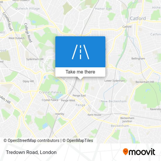 Tredown Road map