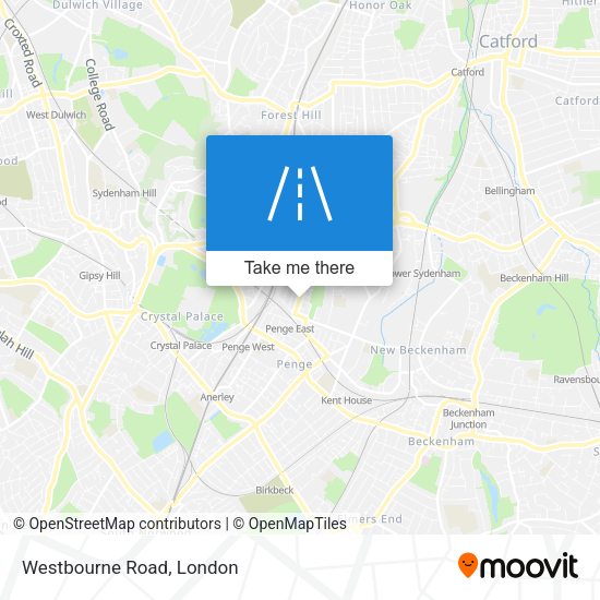 Westbourne Road map