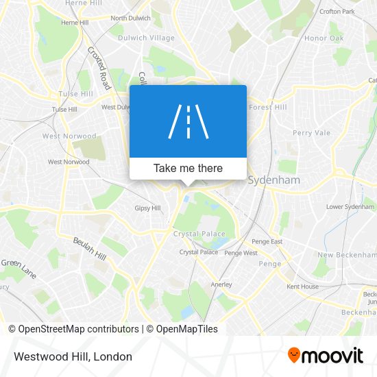 Westwood Hill map