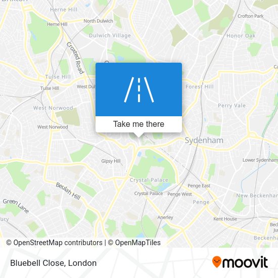 Bluebell Close map