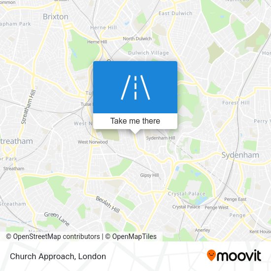 Church Approach map