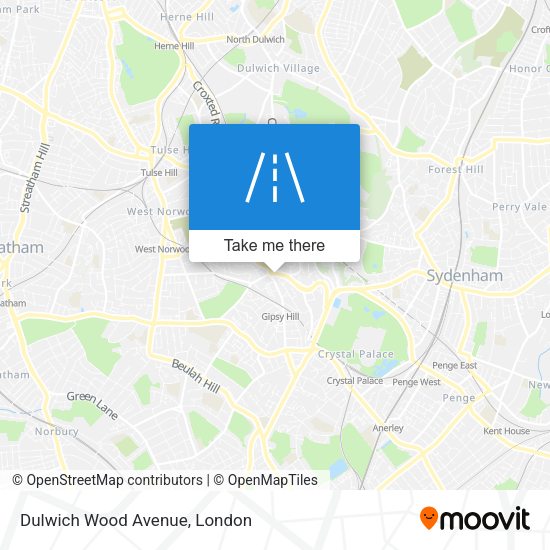 Dulwich Wood Avenue map