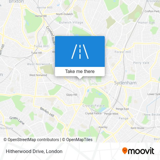 Hitherwood Drive map