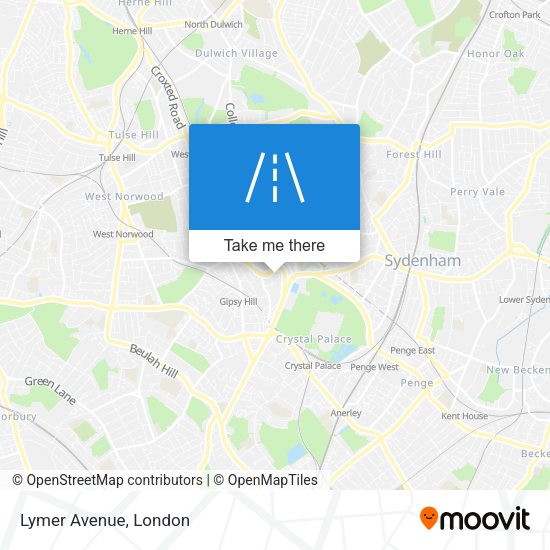 Lymer Avenue map