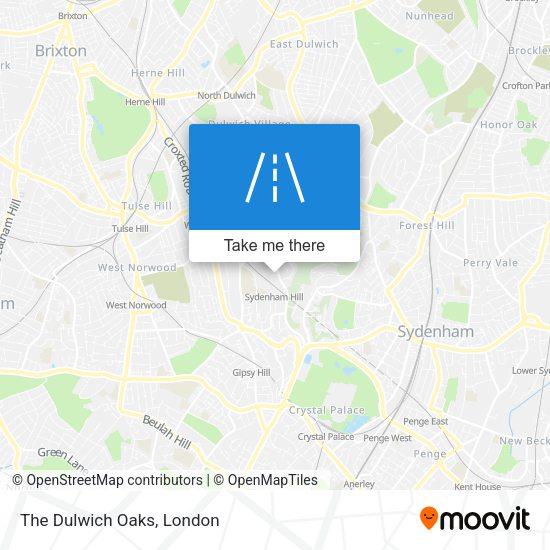The Dulwich Oaks map