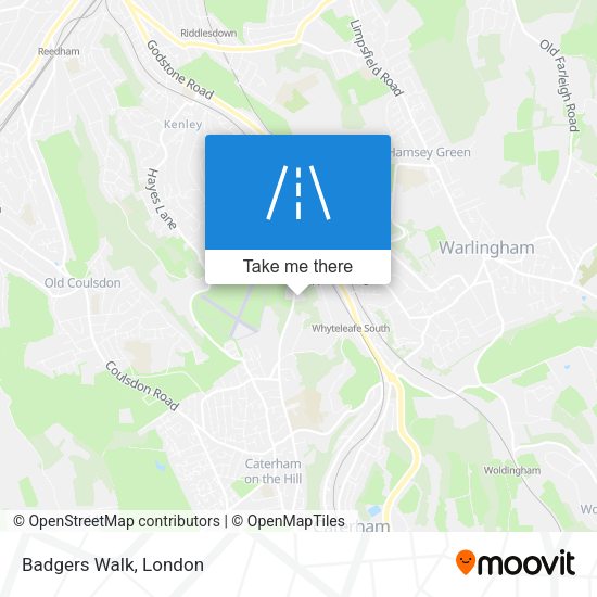 Badgers Walk map