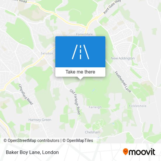 Baker Boy Lane map
