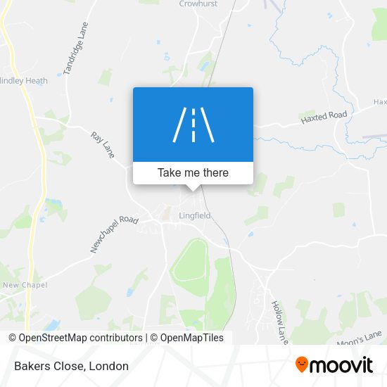 Bakers Close map