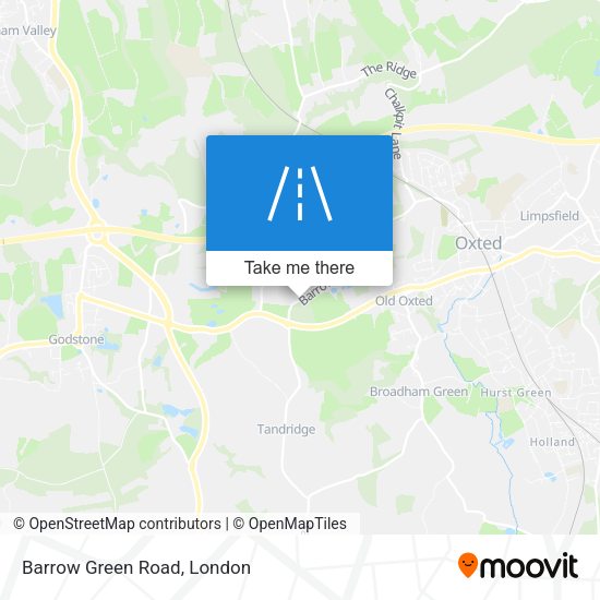 Barrow Green Road map