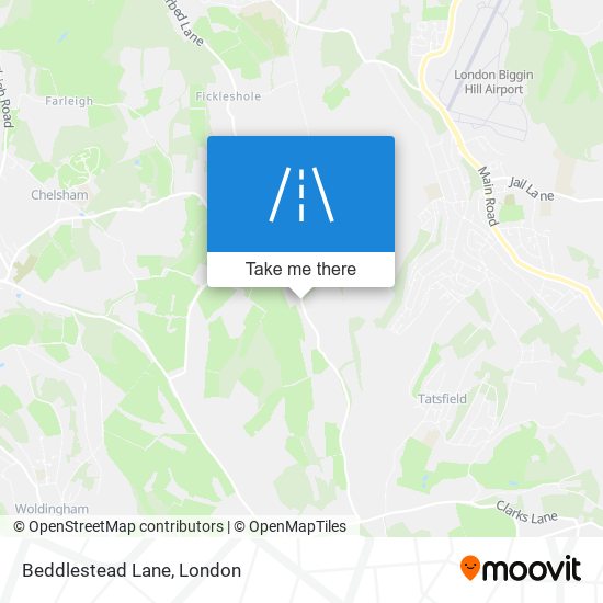 Beddlestead Lane map