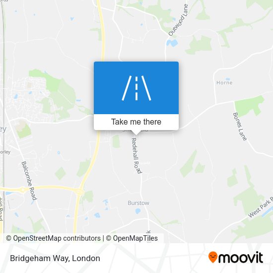 Bridgeham Way map