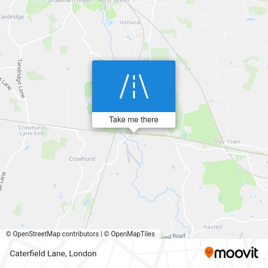 Caterfield Lane map
