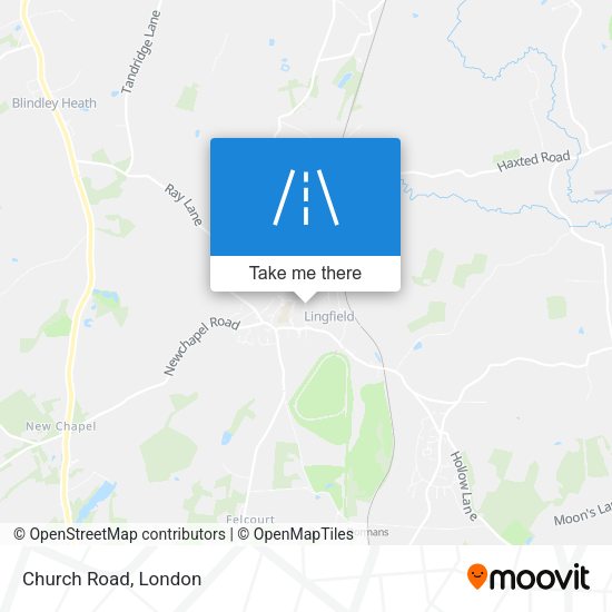 Church Road map