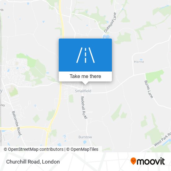 Churchill Road map