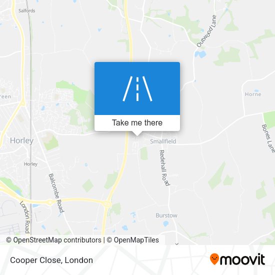 Cooper Close map