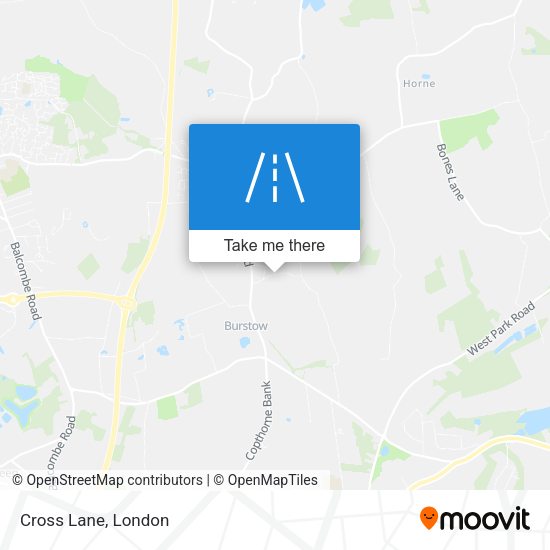 Cross Lane map