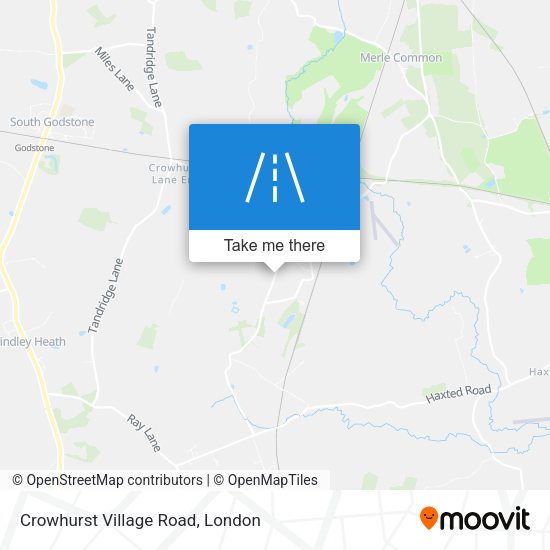 Crowhurst Village Road map