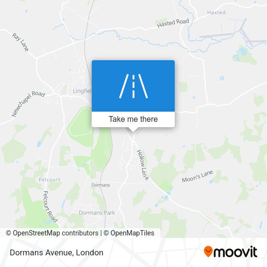 Dormans Avenue map