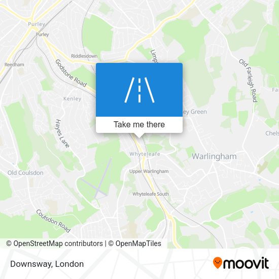 Downsway map